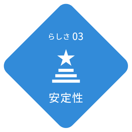 らしさ03 安定性